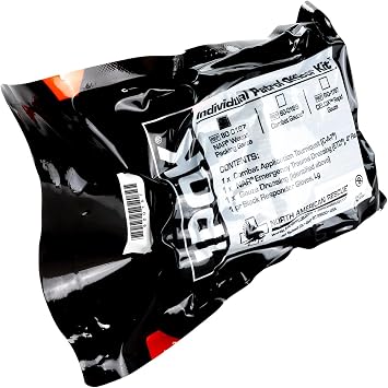 North American Rescue Individual Patrol Officer Kit IPOK (Gauze) NAR Compact First Aid with C-A-T Tourniquet, ETD, Gauze, Gloves (80-0167)