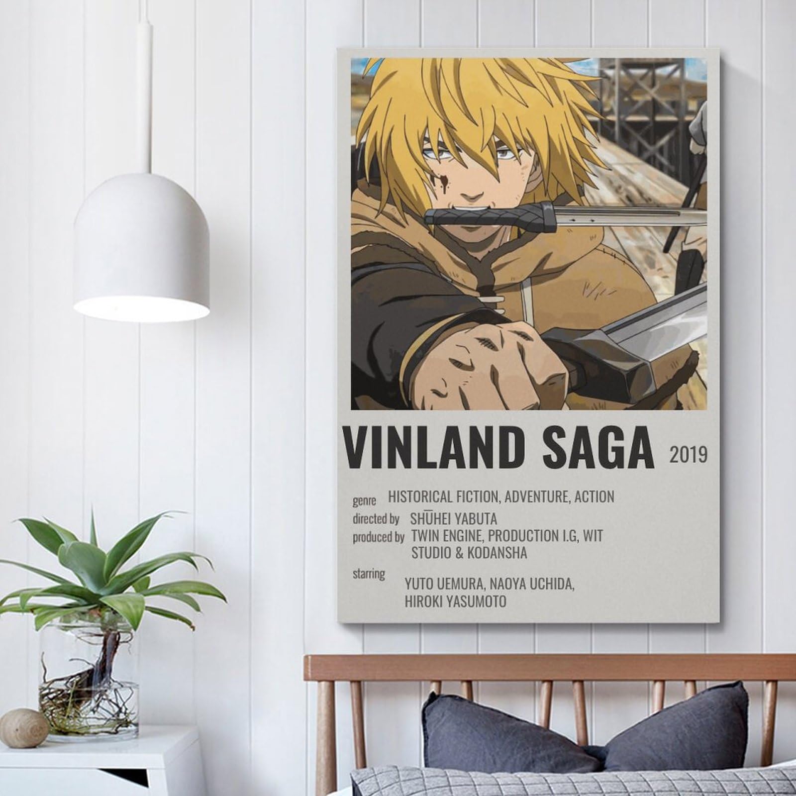 JEAM Vinland Saga - Images Esthétiques - Décoration Murale Individuelle De Chambre De Dortoir - Affiche Décorative - 50 X 75 Cm - Style Cadre