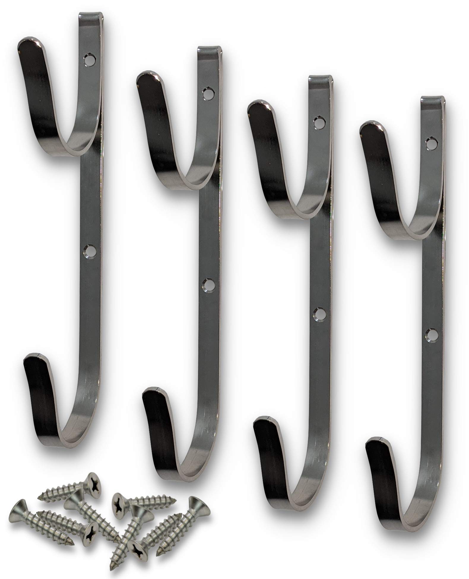 Stainless Steel Pool Pole Hangers Unlimited Free Replacements 4 ProTuff Heavy Duty Double