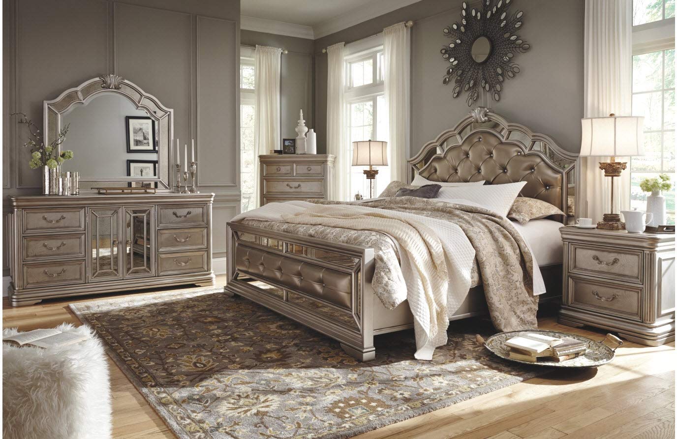 birlanny silver dresser Ashley Furniture Silver Dresser
