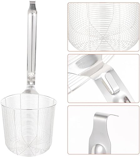 Miniatura 6 de Colador de pasta de acero inoxidable con asa, colador de fideos de malla fina, 2 unidades, utensilios de cocina