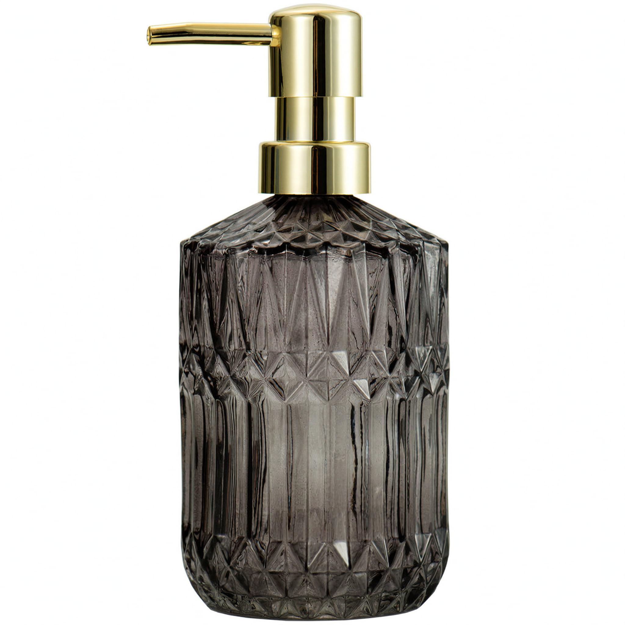 Flacone dispenser in vetro ricaricabile per sapone,verde