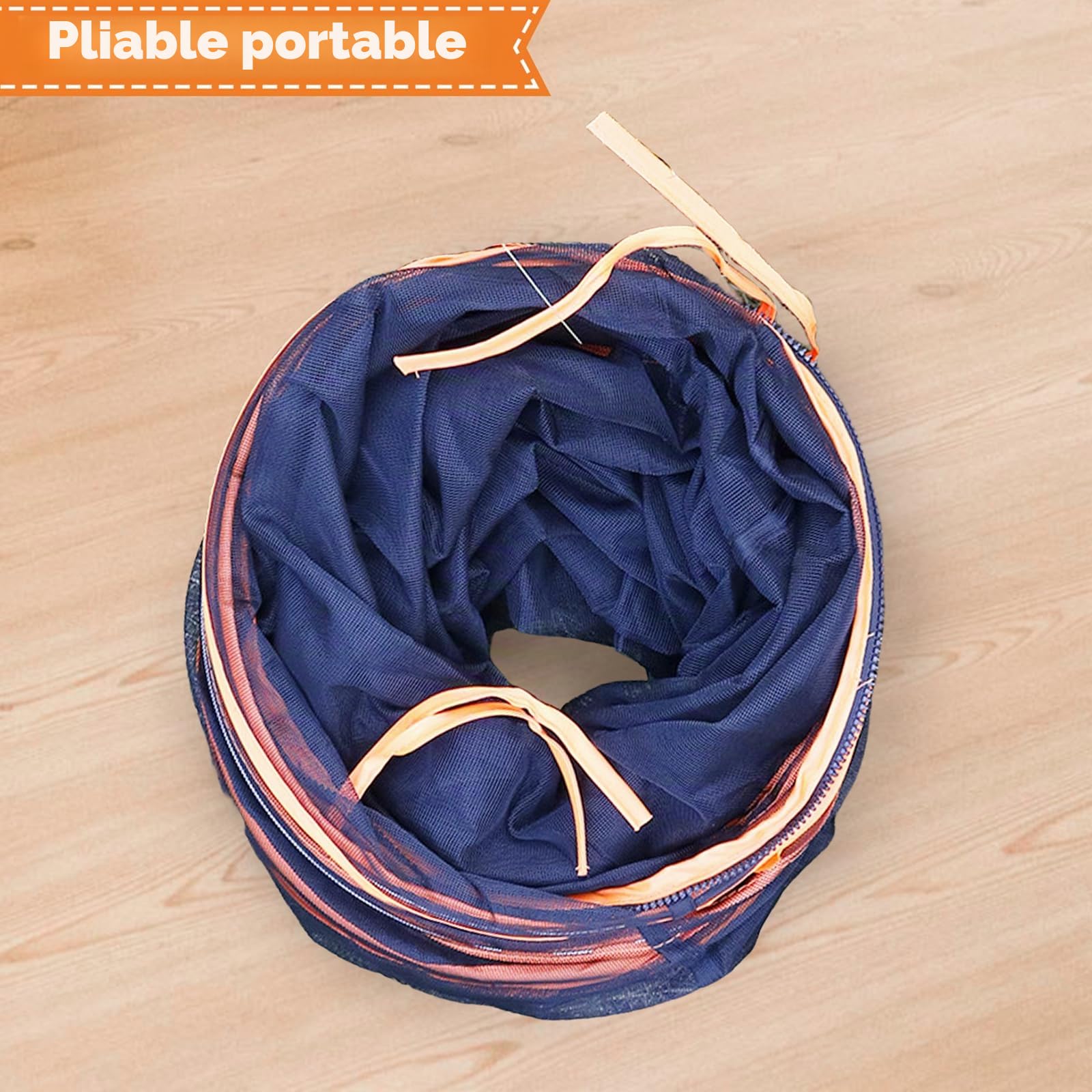 MagiDeal Tunnel pour Chat Jouets Chats d'intérieur interactifs Cage Portable Interactive à l'extérieur Tente de Jeu pour Animaux de Compagnie et Tunnel Tunnels