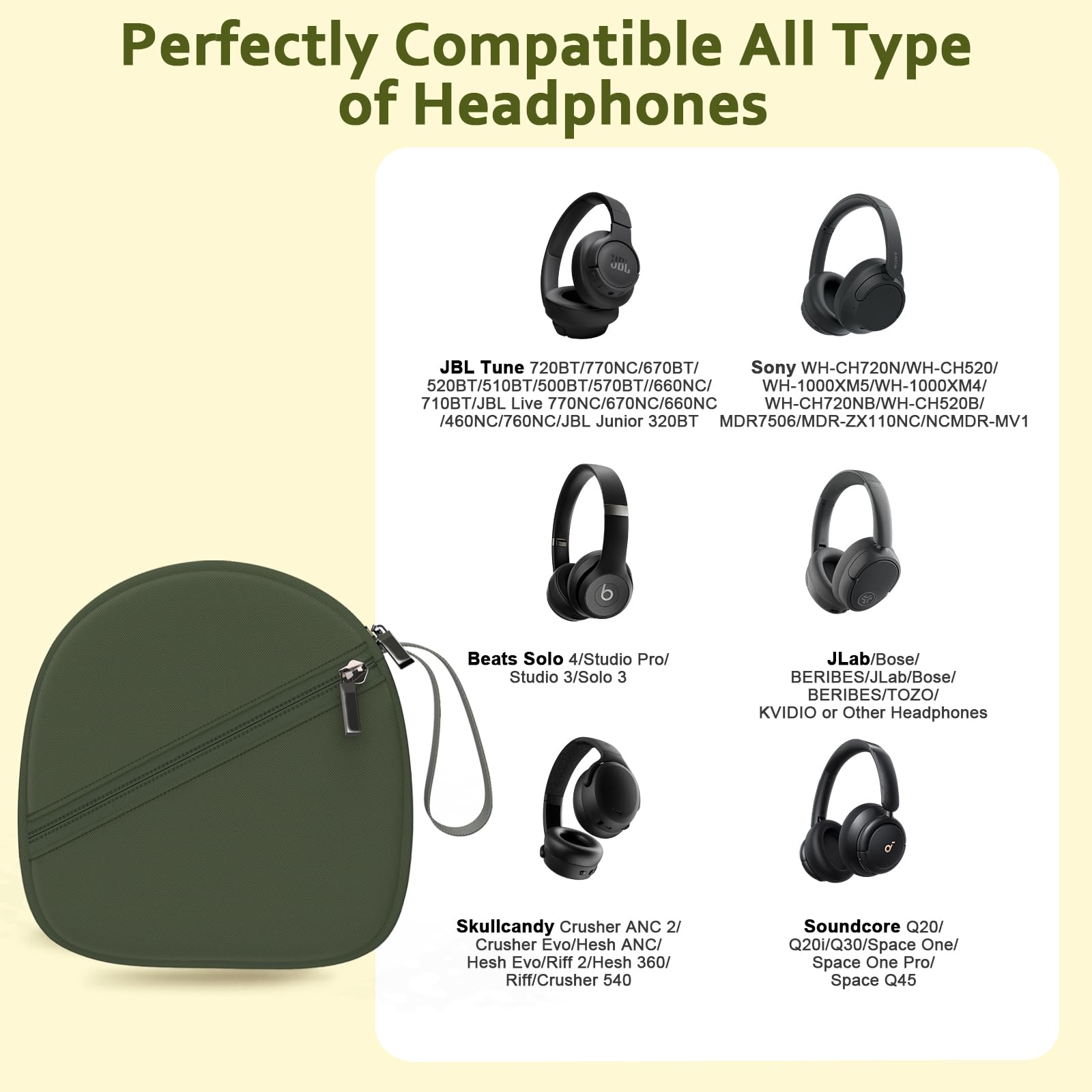 Amazon | ヘッドホンケース JBL/Beats/Sony/BERIBES/SoundCore/TOZO