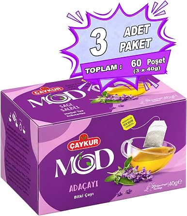 Çaykur MOD Adaçayı Bitki Çayı Süzen Poşet 3x20'li 120 gr