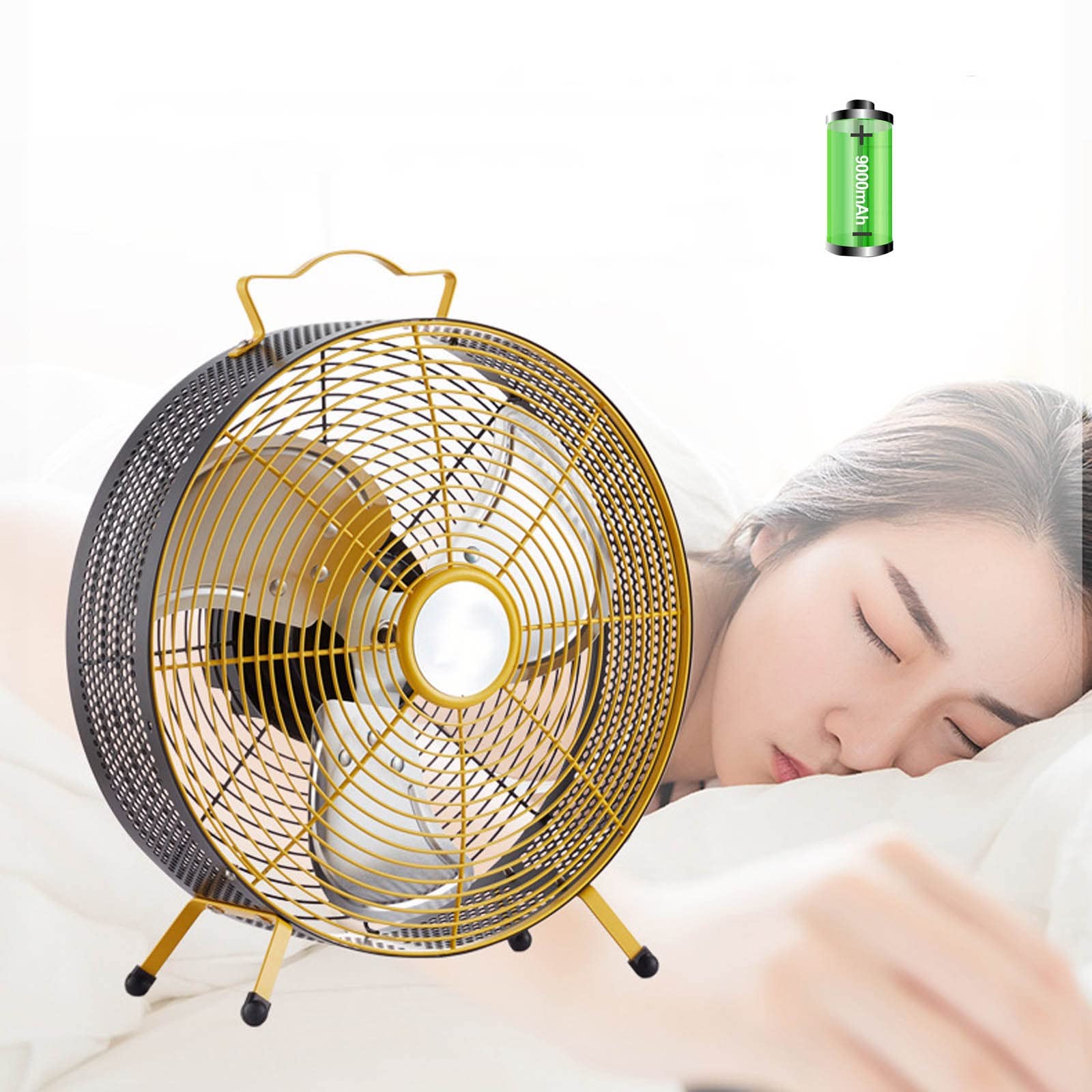 Amazon.com: MZQMK Rechargeable Powered High Velocity Portable Fan,Quiet  Camping Fan,With Low Noise Indoor u0026 Outdoor Home, Gym, Office, Garage (Size  : 10) : Home u0026 Kitchen