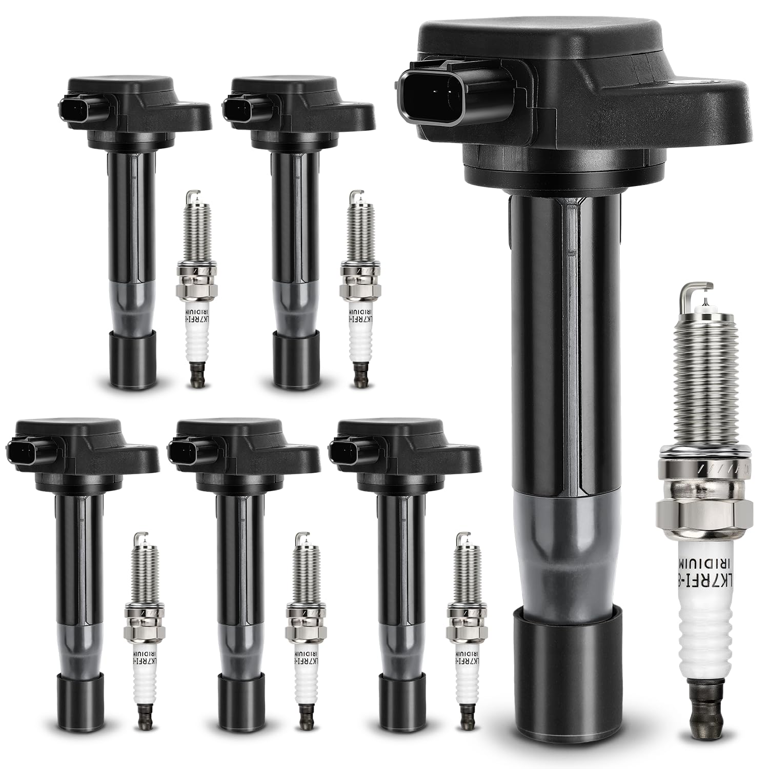 UF603 Ignition Coil & 97390 Double Iridium Spark Plug For HONDA 2008-2017 Accord Crosstour Odyssey, Acura 2009-2014 RI TI TSX TSX Replaces# 5C1681 52-2036 IC693 C1624