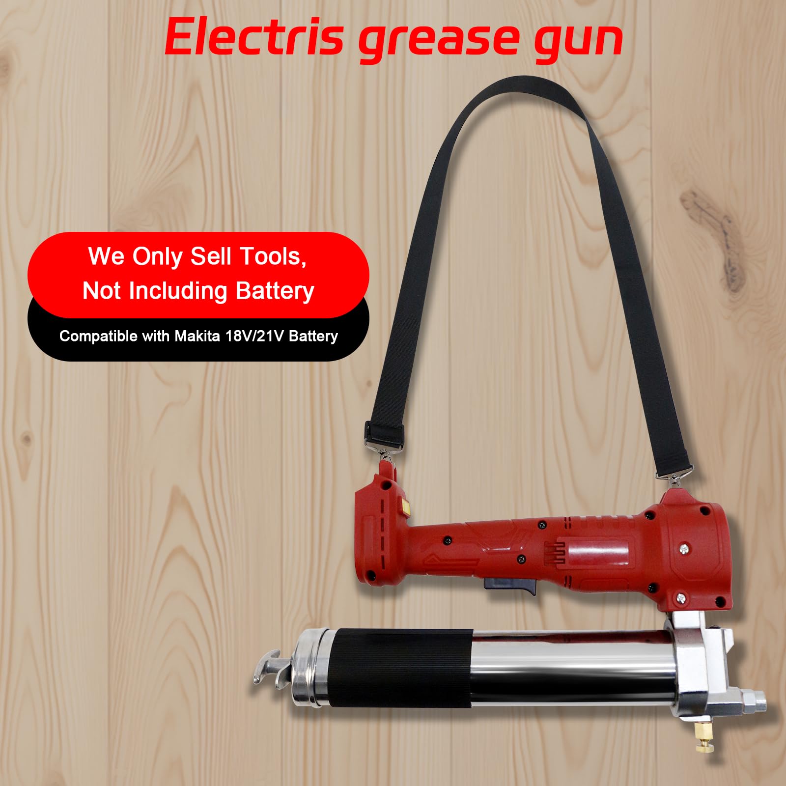 Ingrassatore Elettrico TaskStar 2-in-1 Con 2 Batterie 4000mAh - Pistola Per Grasso Con Luce LED E Accessori Completi - Foto 7