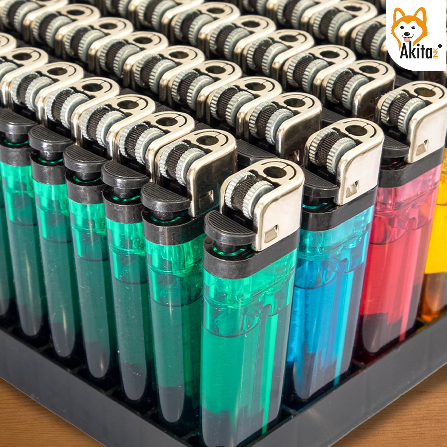 Scatola Da 50 Pz - Accendini In Plastica Con La Pietrina - Foto 3