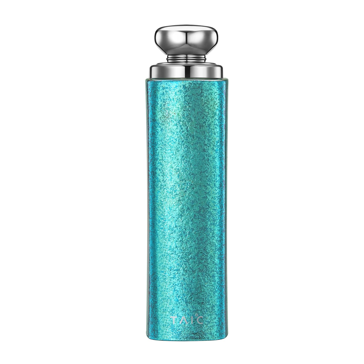 TAIC 140ml Vacuum-Insulated Titanium Water Bottle 100g Ultra-Light Compact Travel Mug No Metallic Taste Includes Cleaning Sponge Moss