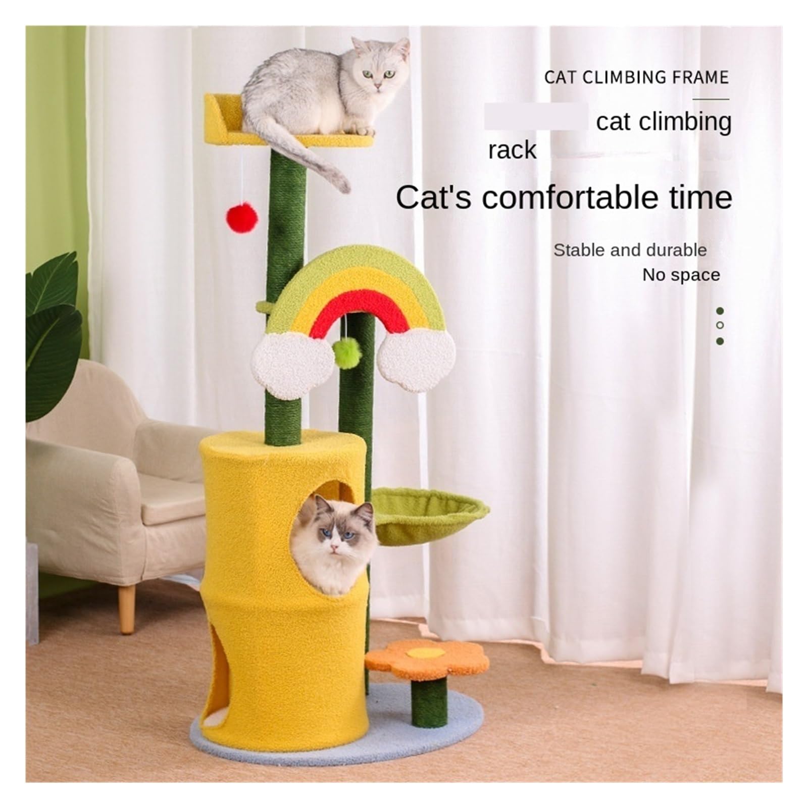 Marco De Escalada For Gatos, Arena For, Árbol For, Un Rascador For Sisal, Suministros For La Familia Varios, Juguetes Estable