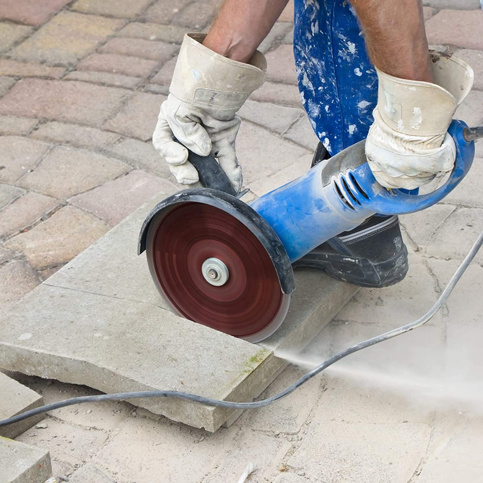 Disco diamantato per taglio di porcellana, ceramica, piastrelle, marmo, granito, pietra calcare, nero, 125 mm