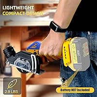 Vista 5 de Herramienta de corte inalámbrica compatible con batería DeWalt de 20 V MAX Sierra compacta sin escobillas con cuchillas de 3 pulgadas, mini sierra