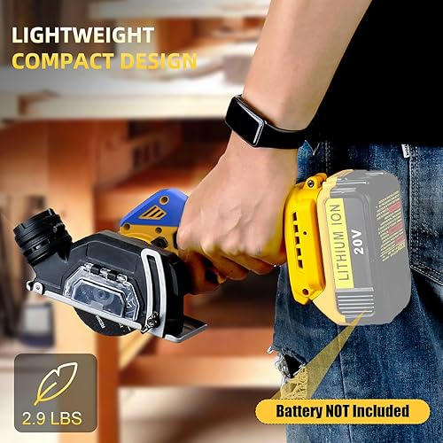 Miniatura 5 de Herramienta de corte inalámbrica compatible con batería DeWalt 20V MAX Sierra rotorazer compacta sin escobillas con cuchillas de 3 pulgadas, mini