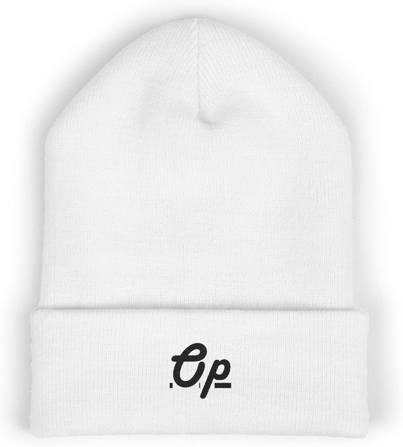 Premium Classic Cuffed Beanie Hat with Embroidery Message - Op