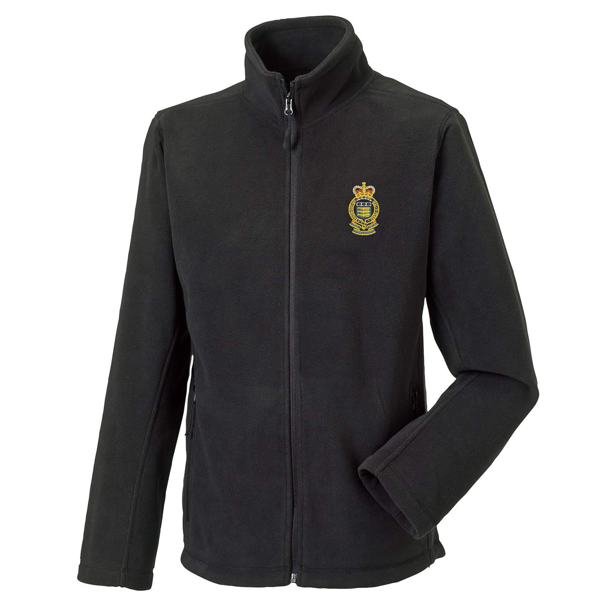 The Military Store Men's Black Royal Army Ordnance Corps Embroidered Fleece, Medium