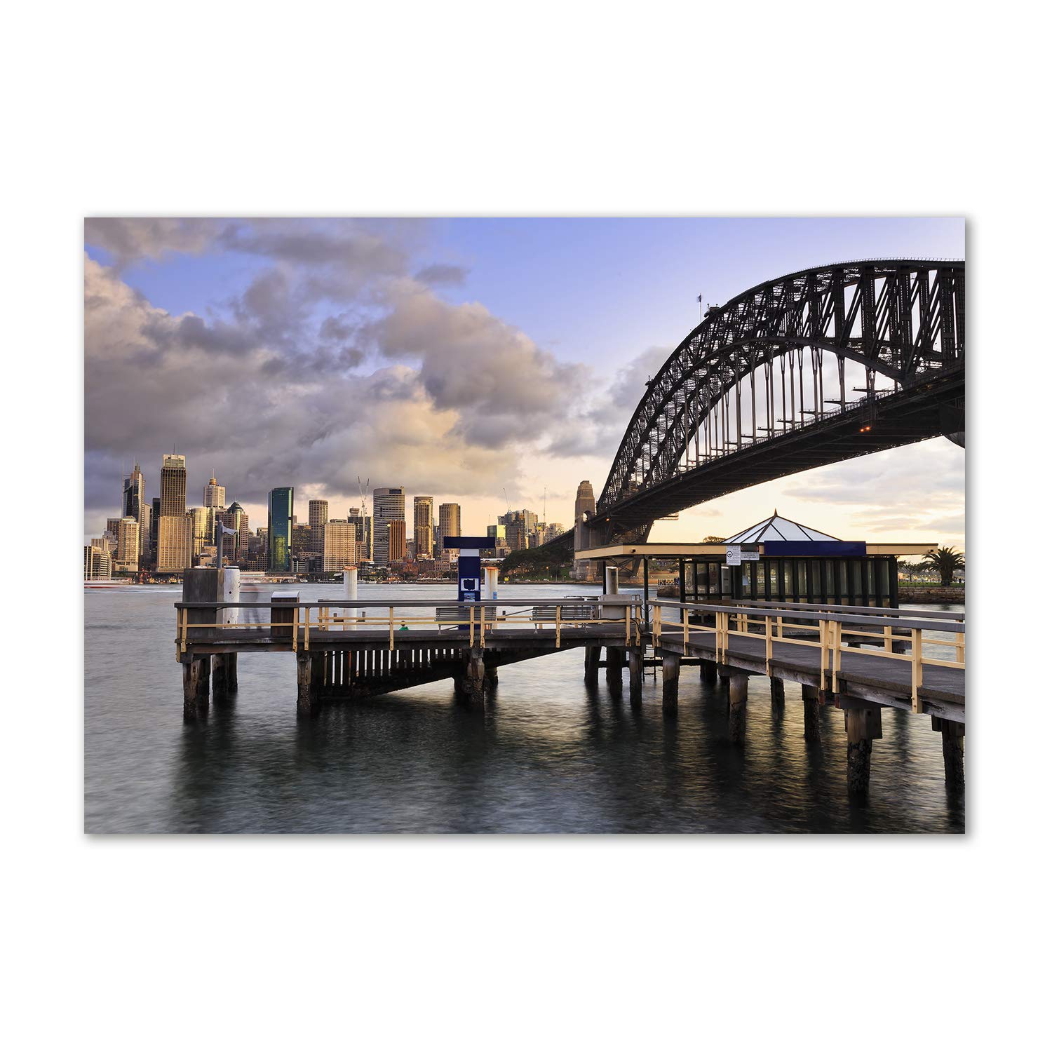 Tableau en verre acrylique Sydney beige : décoration murale design Tulup