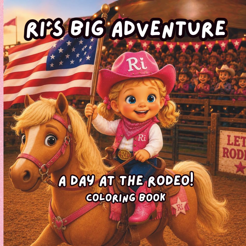 Ri’s Big Adventure: A Day at the Rodeo Coloring Book: Fun Rodeo Activities, ABCs, Counting & Coloring for Little Cowboys and Cowgirls