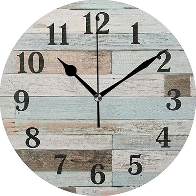 Homotte Wall Clock, 10 Inch Battery Operated Clocks Living Room Decor ...