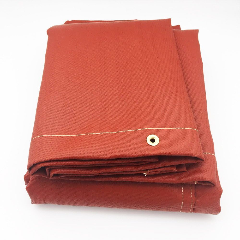 Welding Blanket 32oz Red Silicone Coated Fiberglass Fabric 2m x 2m (2mx2m)