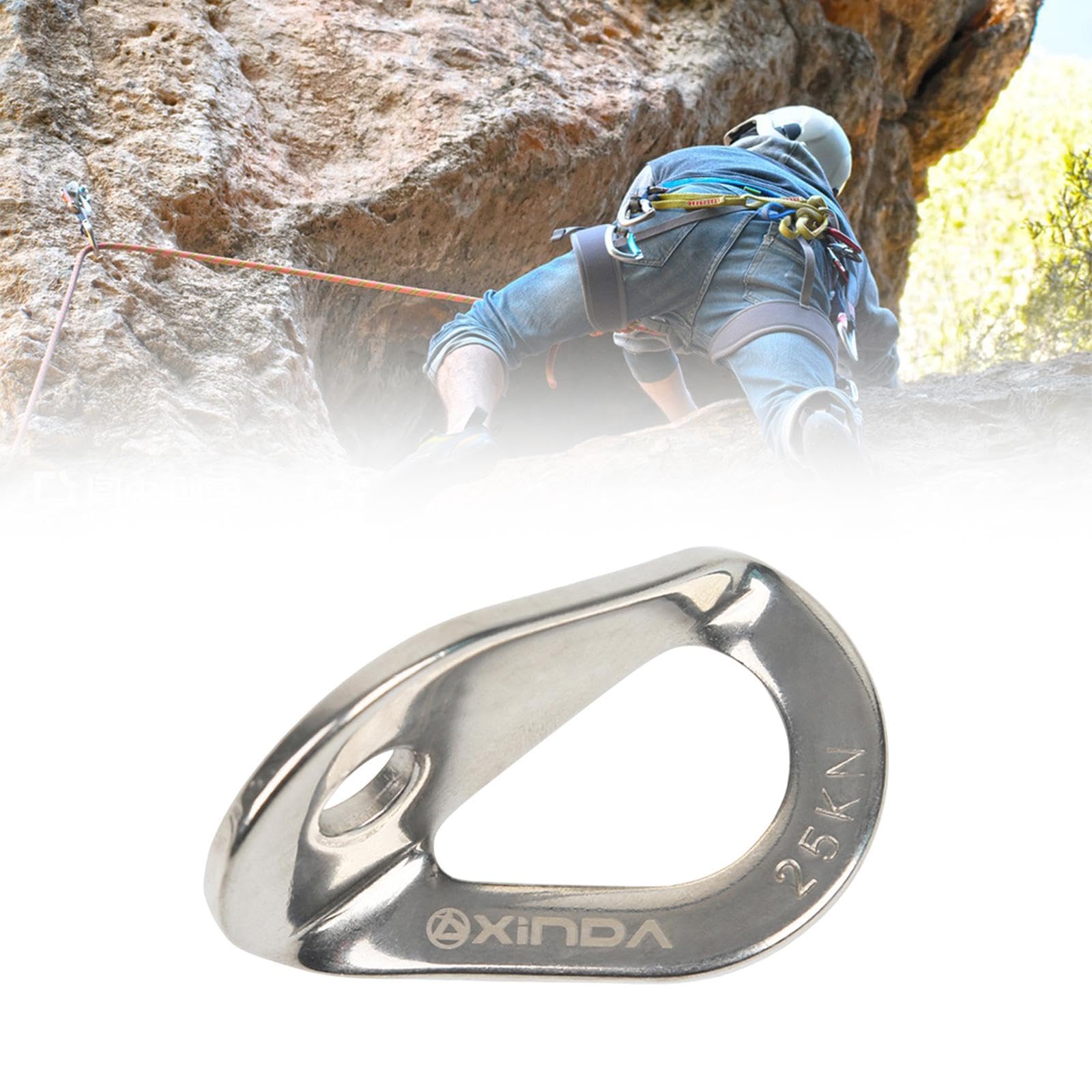 Vaveren Climbing Anchor Climbing Hanger Stainless Steel Heavy Duty Ceiling Mount Swing Hook Climbing Bolt Hanger for Home Work, 6cm