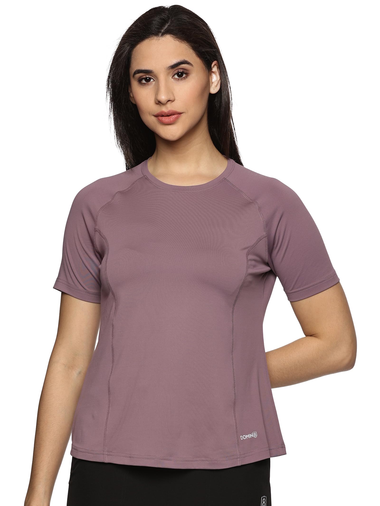 DOMIN8 Women Breathable Quick Dry Regular Fit Sports T-Shirt | Stylish Activewear Tshirts for Women | Soft & Comfortable Tshirts for Women | Regular Tshirt for Gym, Running-picture-29