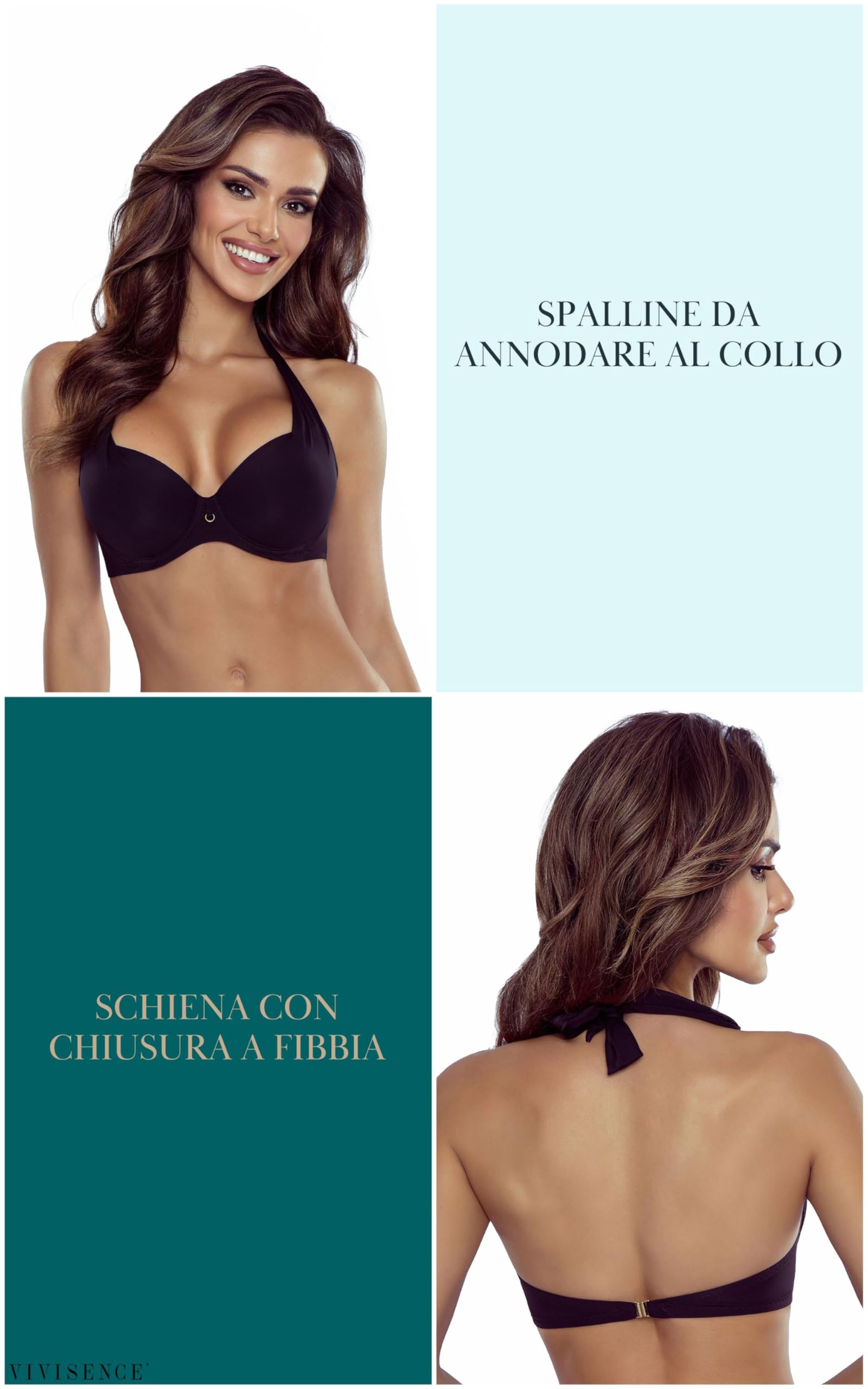 Vivisence Reggiseno Bikini Liscio Preformato 3228