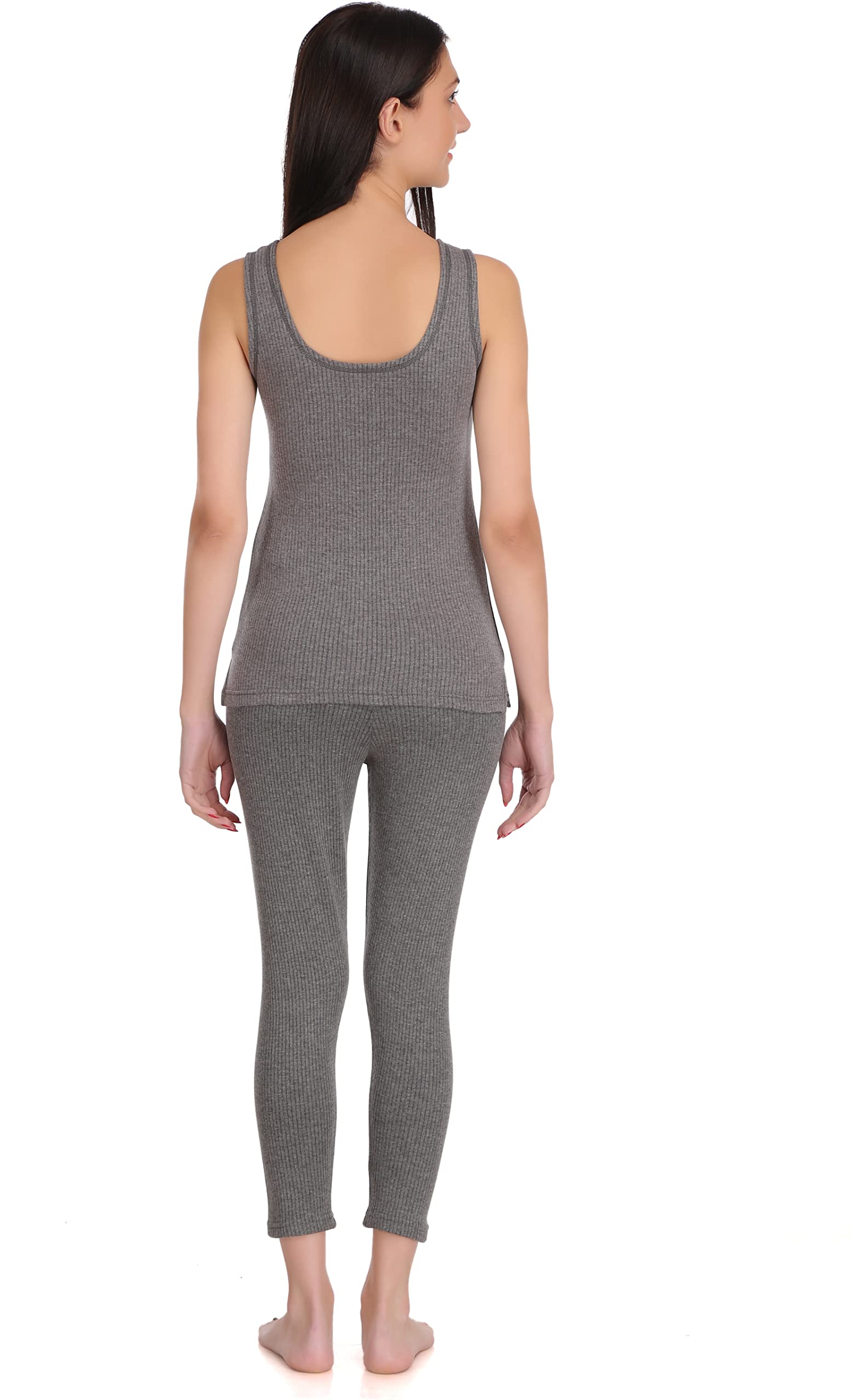 Selfcare Womens Winter Wear Sleevless Thermal Grey Set (Pack of 1 Set) - SW0024-M 2