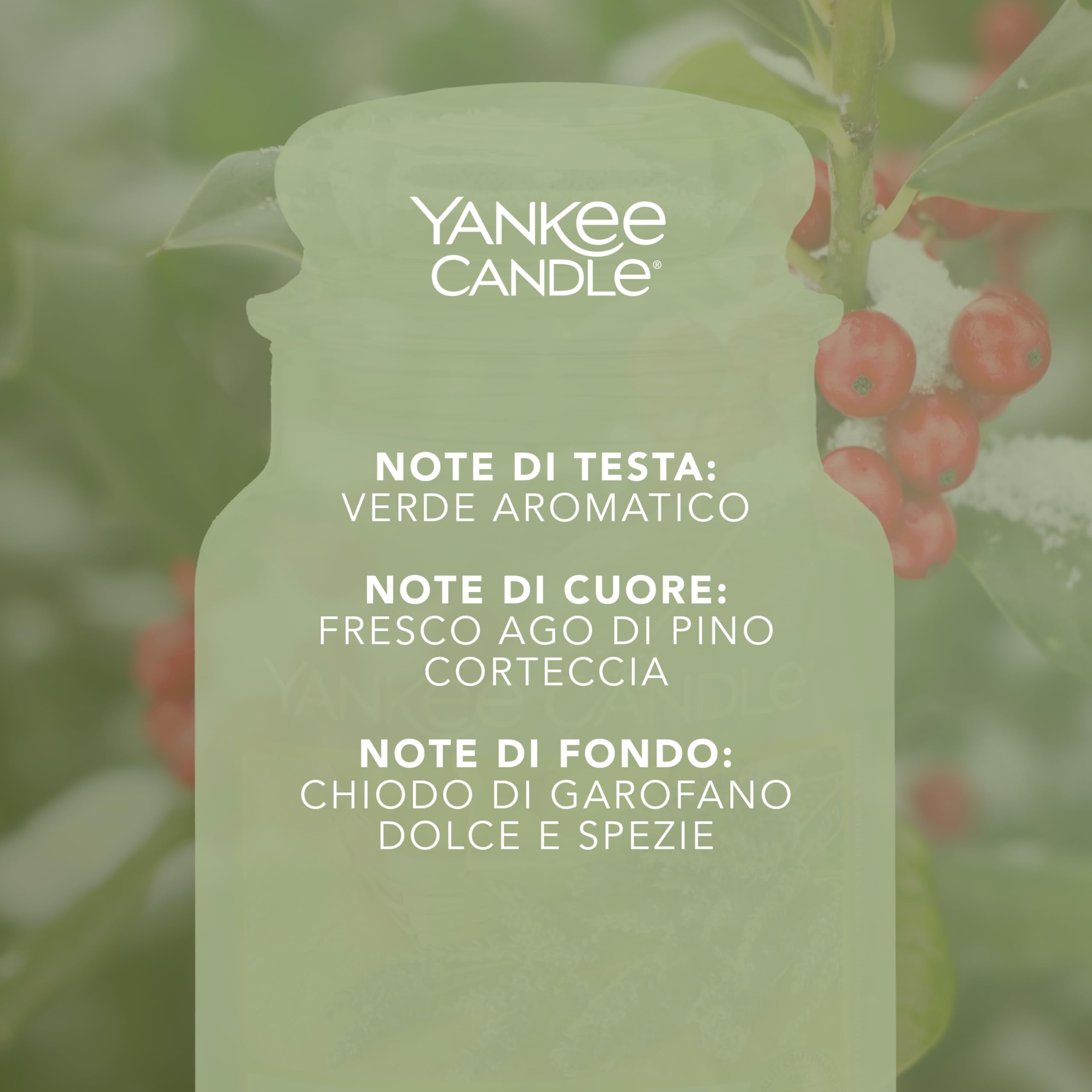Yankee Candle Candela profumata in giara grande, Mistletoe, Durata Fino a 150 Ore, Regali ottimi per le donne