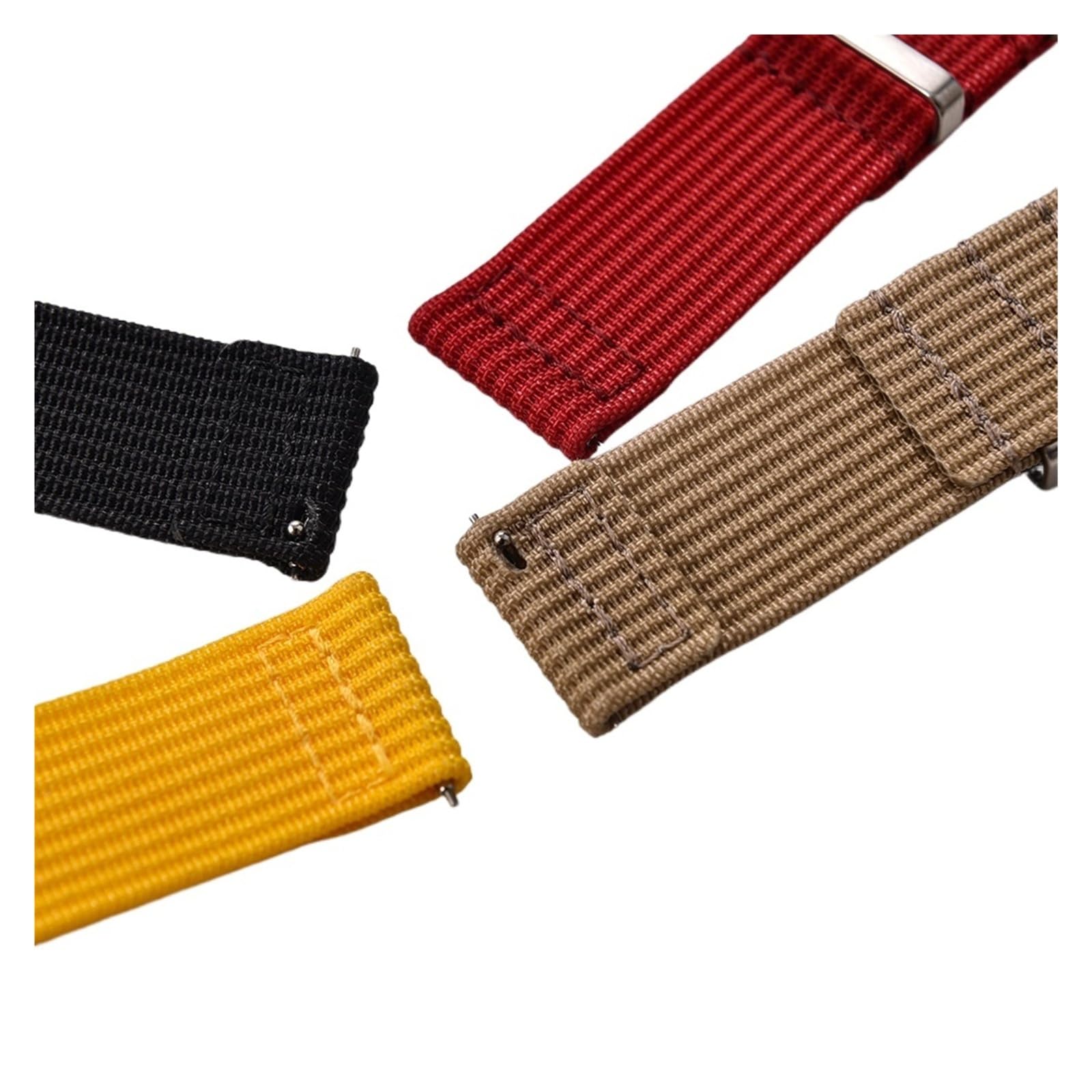 HMFang Cinturino in Nylon A Coste Sailcloth da 18 Mm, 20 E 22, Nuovo Design, Cinturini for Orologi A Sgancio Rapido