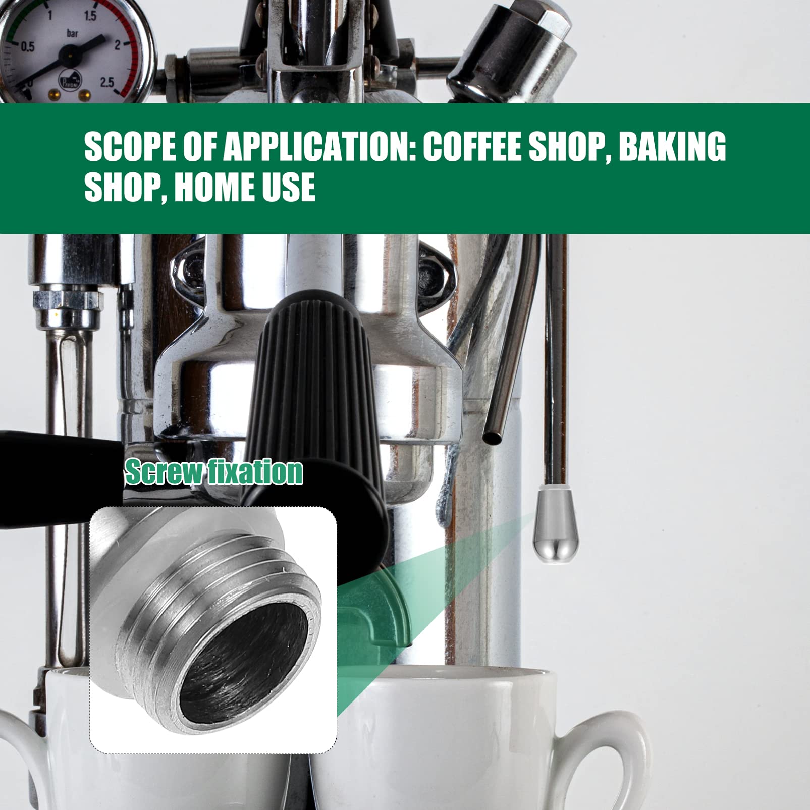 Cabilock Coffee Machine Spout 4 Holes Coffee Machine Replacement Milk Foams Steam Nozzle Coffee Maker Machine Steam Nozzle Tip Spout