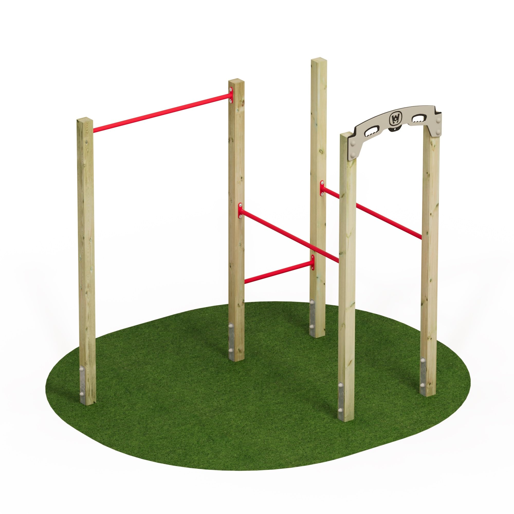 Wickey Attrezzo fitness – Fit Base 510 – Outdoor Palestra Palestra per casa, arrampicata e sport per ragazzi e adulti in giardino con barra per trazioni