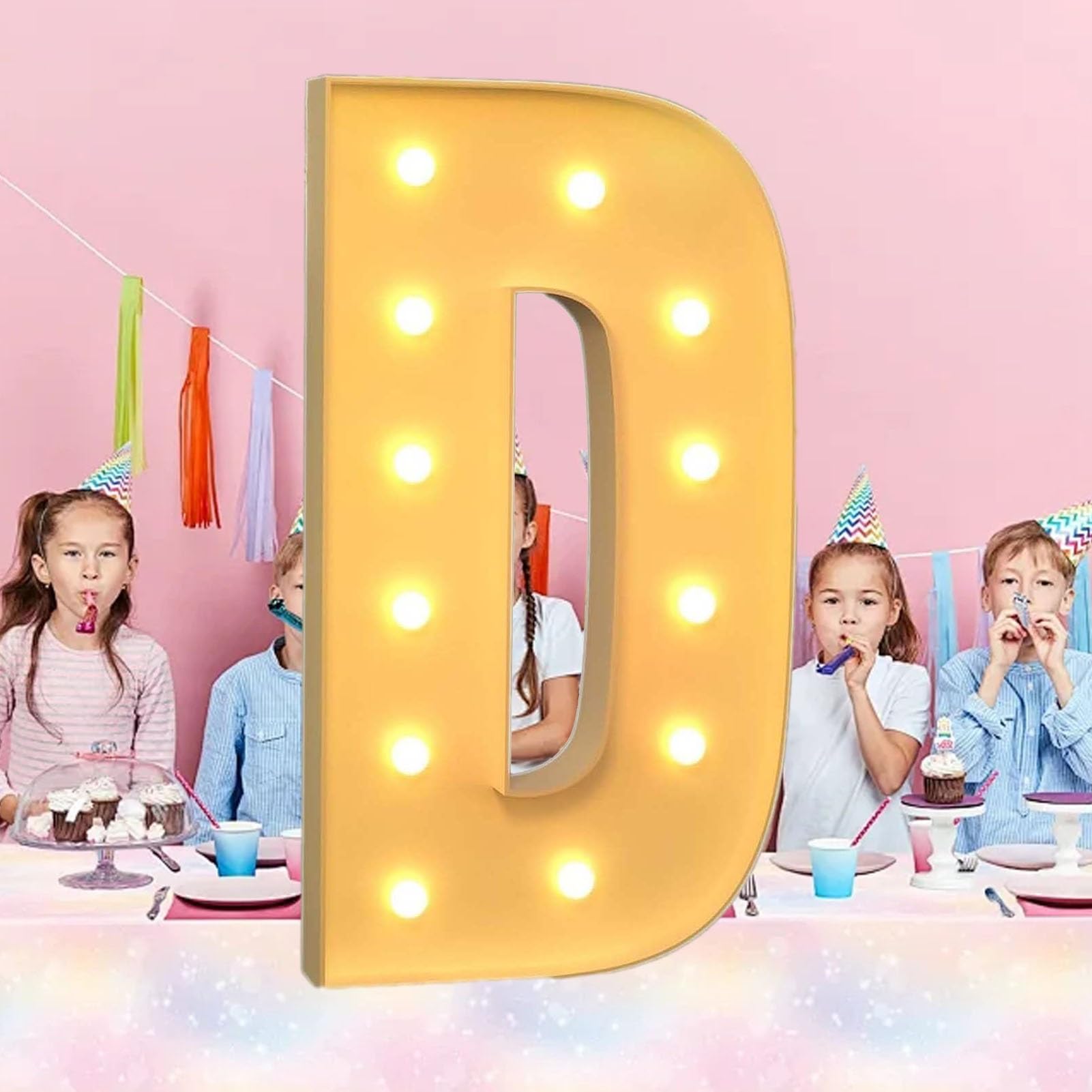 Carpa Grande Con Letras Iluminadas Y Números, Marco De Globo De Mosaico Gigante, Kit De Bricolaje, Decoración Alfanumérica For Fiesta De Cumpleaños, Decoración De Fondo De Boda, Tablero De Espuma(D,12