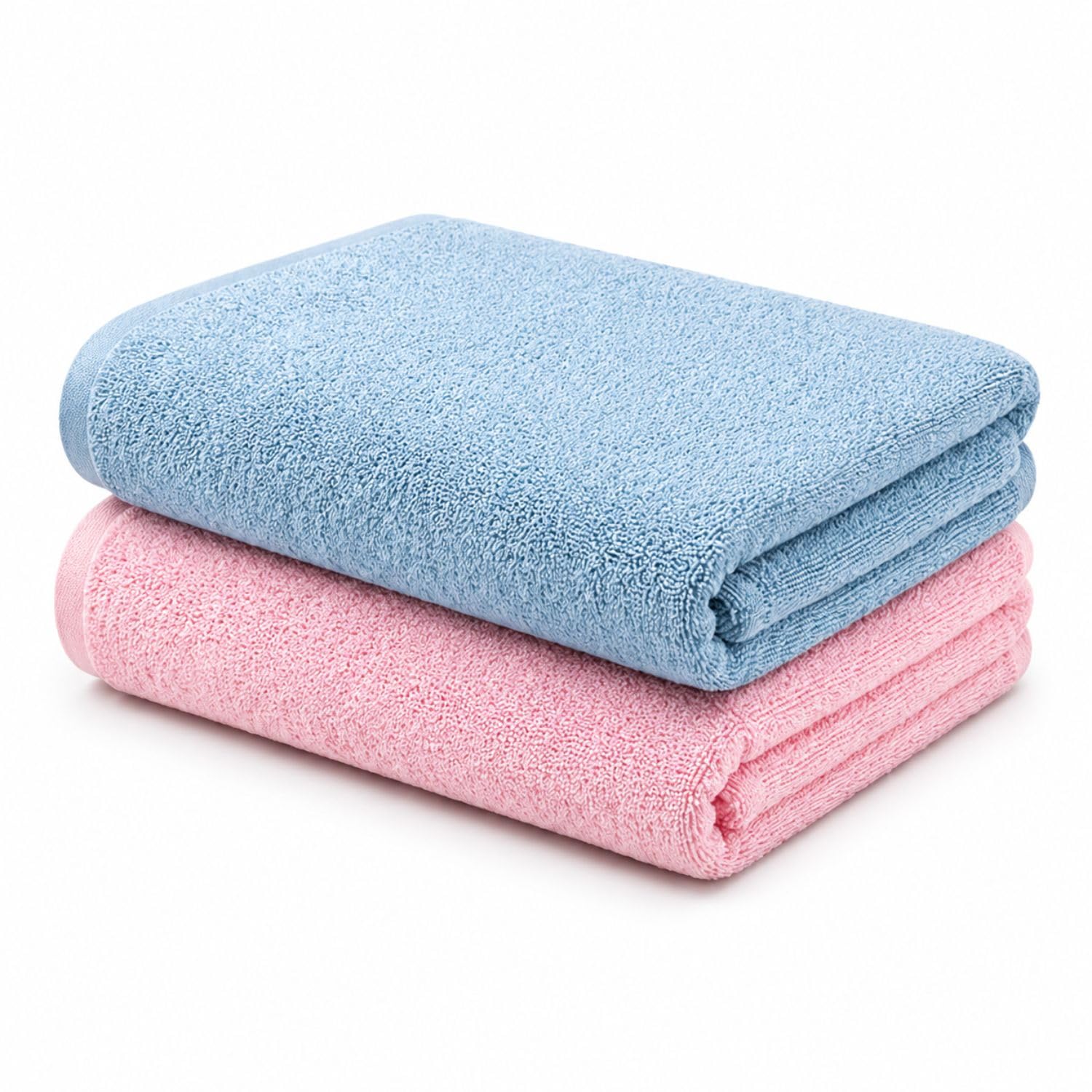 LINORA 2-Pack Cotton Bath Towels - Soft & Absorbent -28