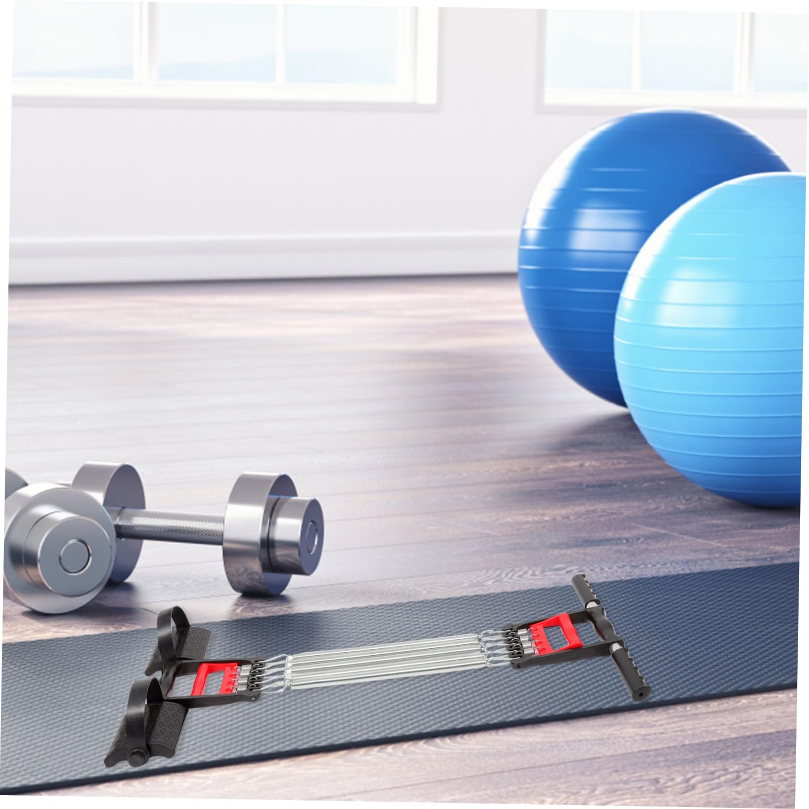 Męski oporowy ekspander klatki piersiowej, ergonomiczne uchwyty, wielofunkcyjny sprzęt fitness do treningu ramion klatki piersiowej i pleców, trenażer sprężynowy do domowej siłowni fitness