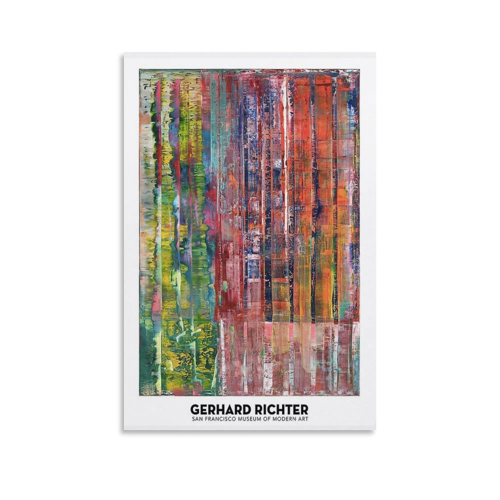 Amazon.co.jp: ゲルハルト・リヒター 抽象絵画 1992年 ポスター 壁飾り