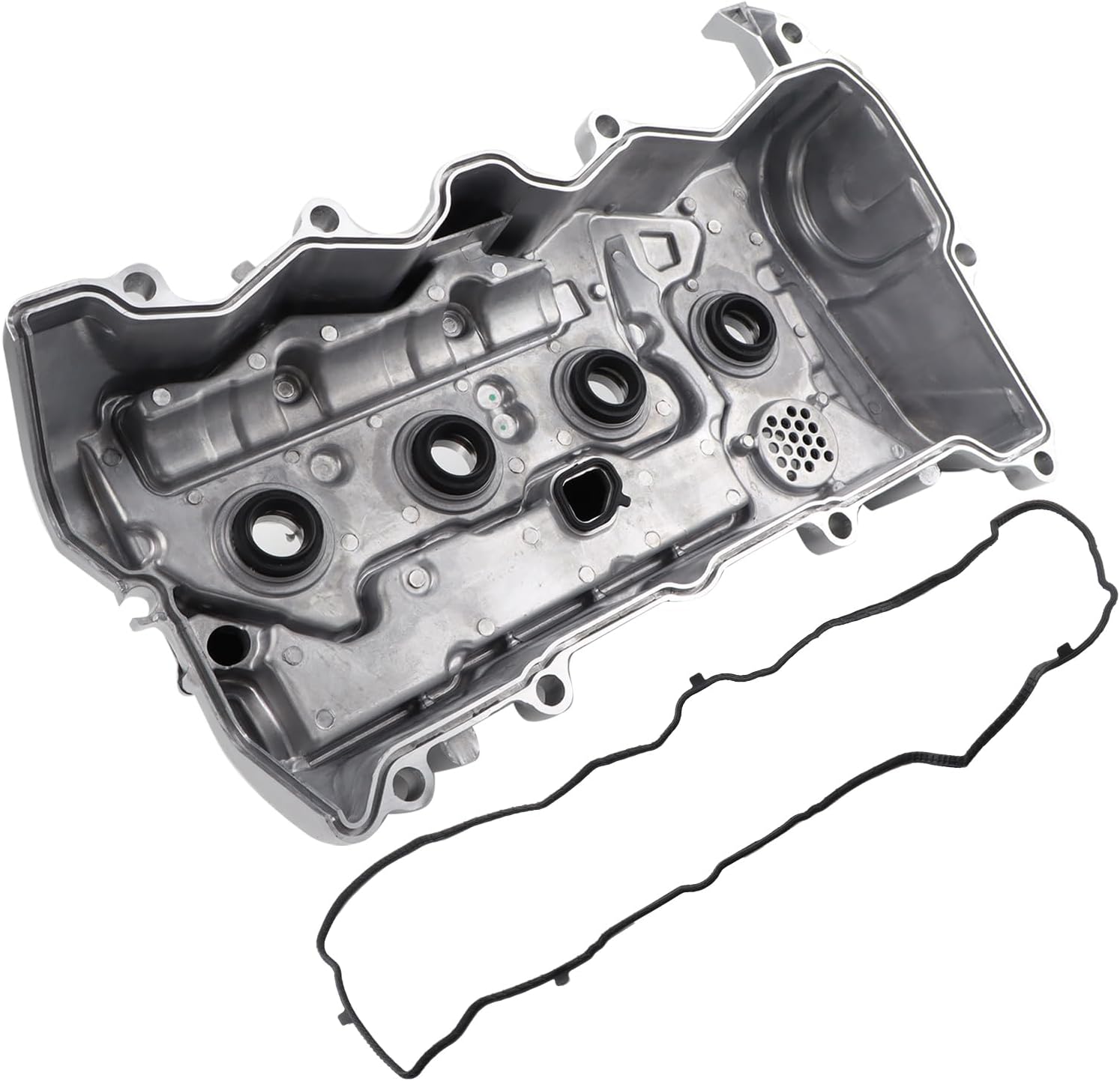 FEIDKS Upgraded Aluminum Engine Valve Cover with Gasket Fit for 2015 2016 2017 2018 2019 Honda CR-V, 2013 2014 2015 2016 2017 Honda Accord L4 2.4L Replace 12310RDFA01 12310-RDF-A01