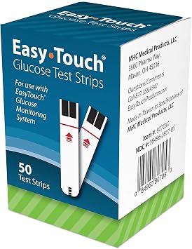 Easy Touch Blood Glucose Test Strips - 50 ct, Pack of 6