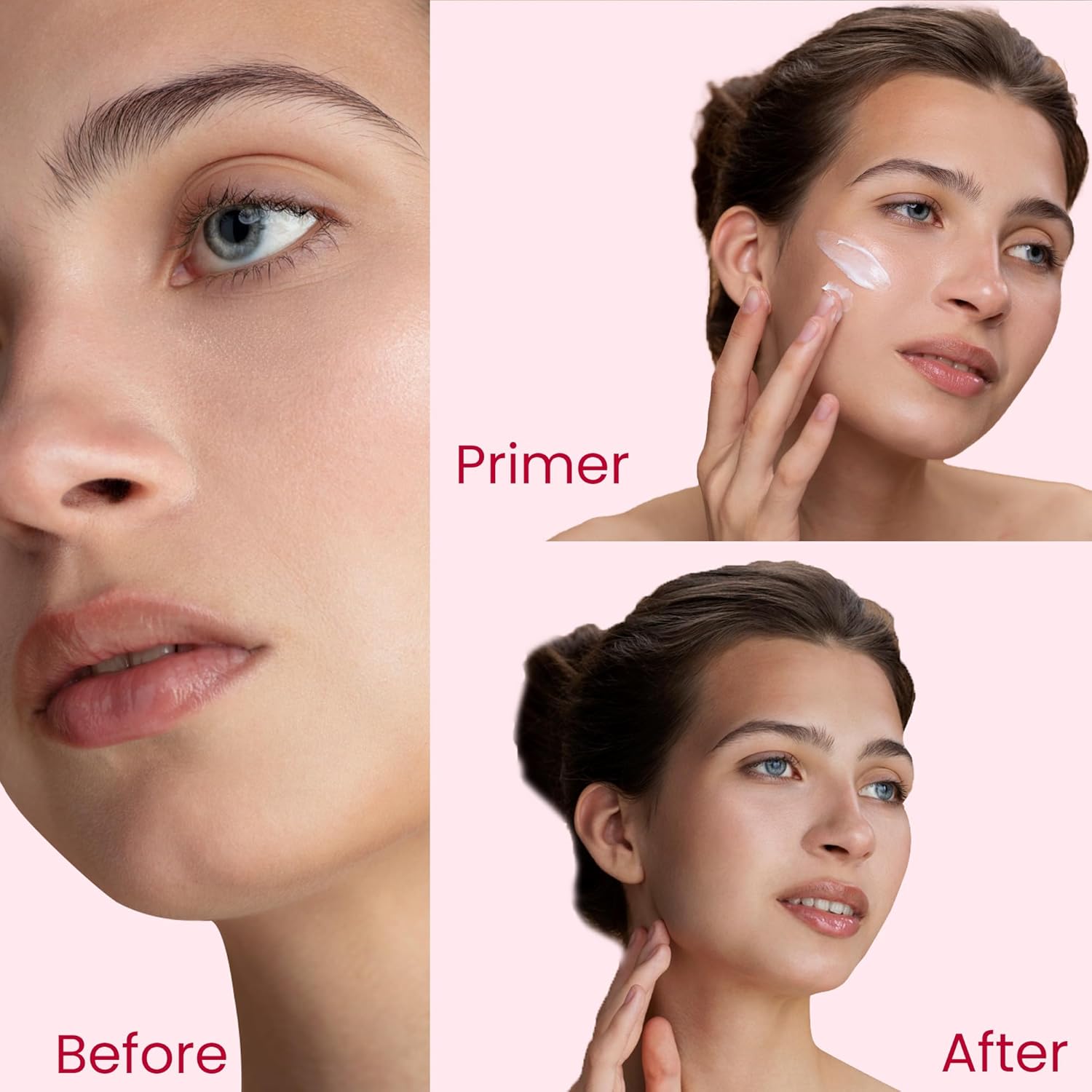 Makeup Primer Base Gel – 3oz Face Primer, Blurs Lines & Reduces Pores, Smooth Matte Velvet Whipped Formula, Waterproof Up to 48 Hours, Hydrating Lightweight, Vegan Cruelty-Free for Gripping Cosmetics