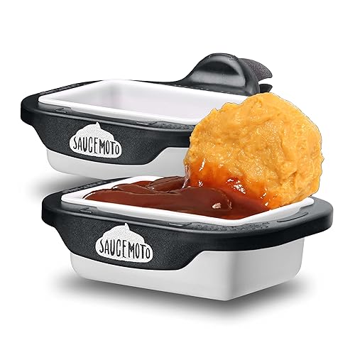 Saucemoto Dip Clip | An in-car sauce holder for ketchup