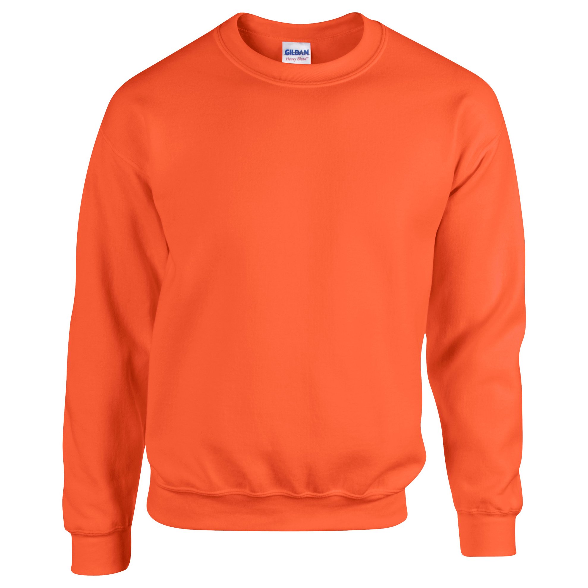 GILDAN Men's 50/50 Adult Crewneck Sweatshirt, Orange, XXL UK