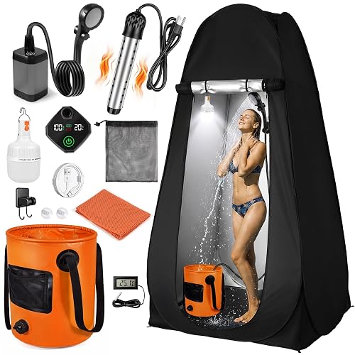 Portable Camping Shower Kit Privacy Tent product photo (Camp Showers) — ScooterReviewPro review