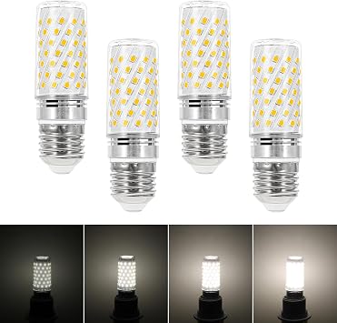 i-shunfa e27 led corn dimmable lamps natural white 4000 k 10 w 1000 lm e27 corn cob bulbs replaces 100 w halogen lamp led bulb for chandelier wall lamp ac 220-240 v pack of 4