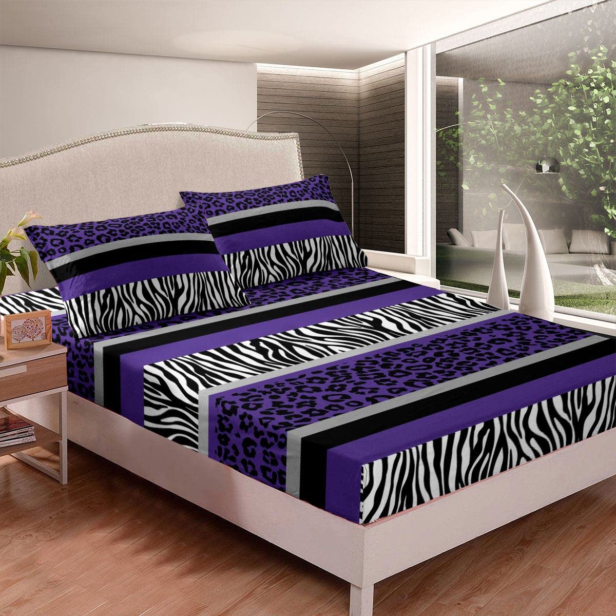 Set Lenzuola Leopardo E Ghepardo - Biancheria Da Letto In Microfibra Animalier - Foto 10