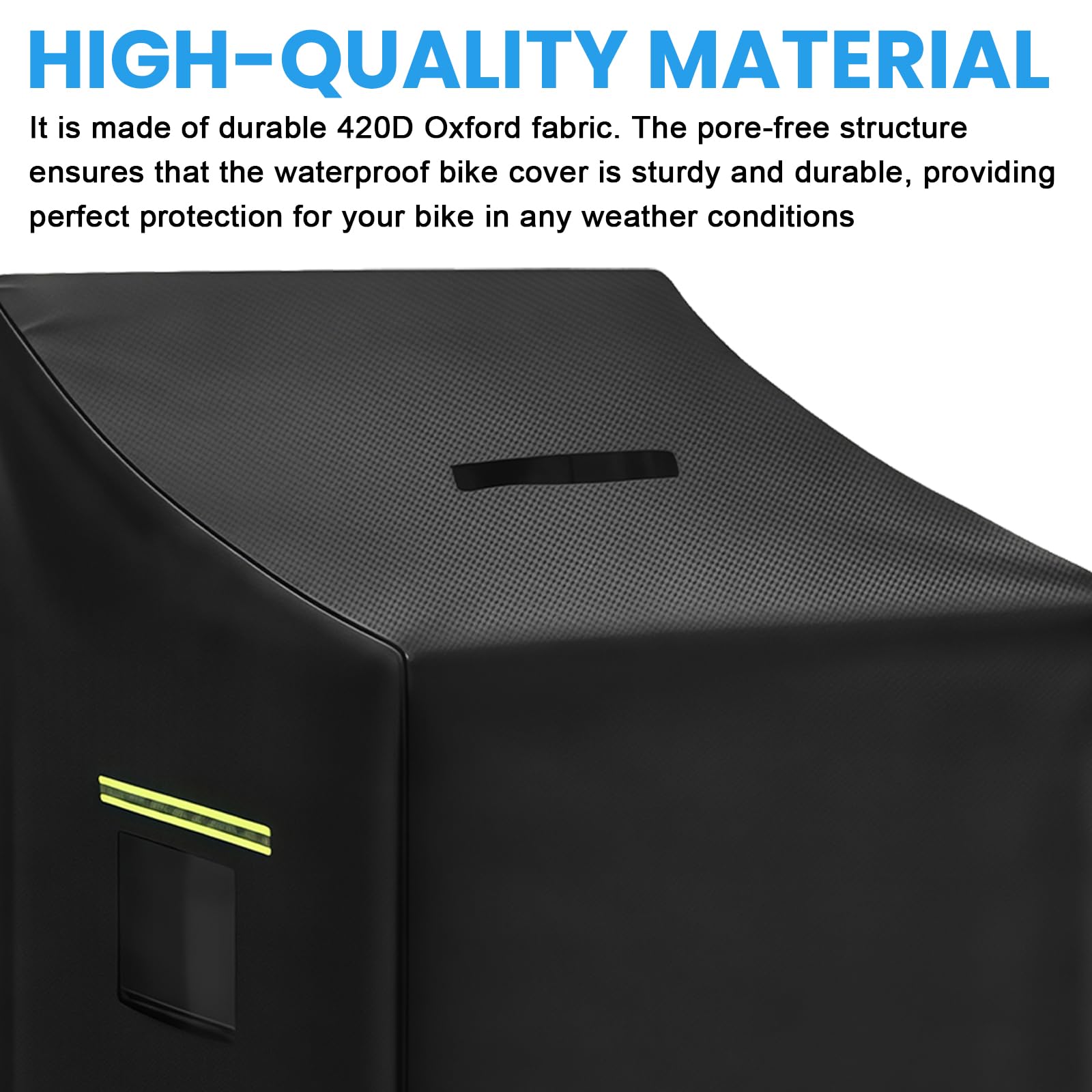Copertura impermeabile per deambulatore Walker 72 x 66 x 90 cm, corrimano fluorescente con parapioggia 4 fibbie 420d Oxford per una varietà di quattro ruote