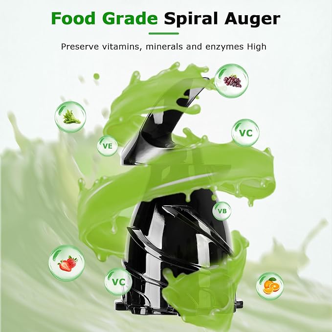 Extractor de Jugos Prensado en Frío Boca Ancha 5.1 Pulgadas miniatura 4