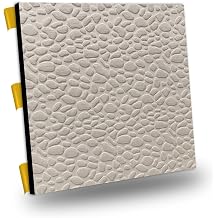 Tink Kendinden Yap kanl  Akustik Ses ve Is  Yal t m Paneli Ke e Dekota Leopar Desenli Ekru 49x49 cm 21 Adet 5 m
