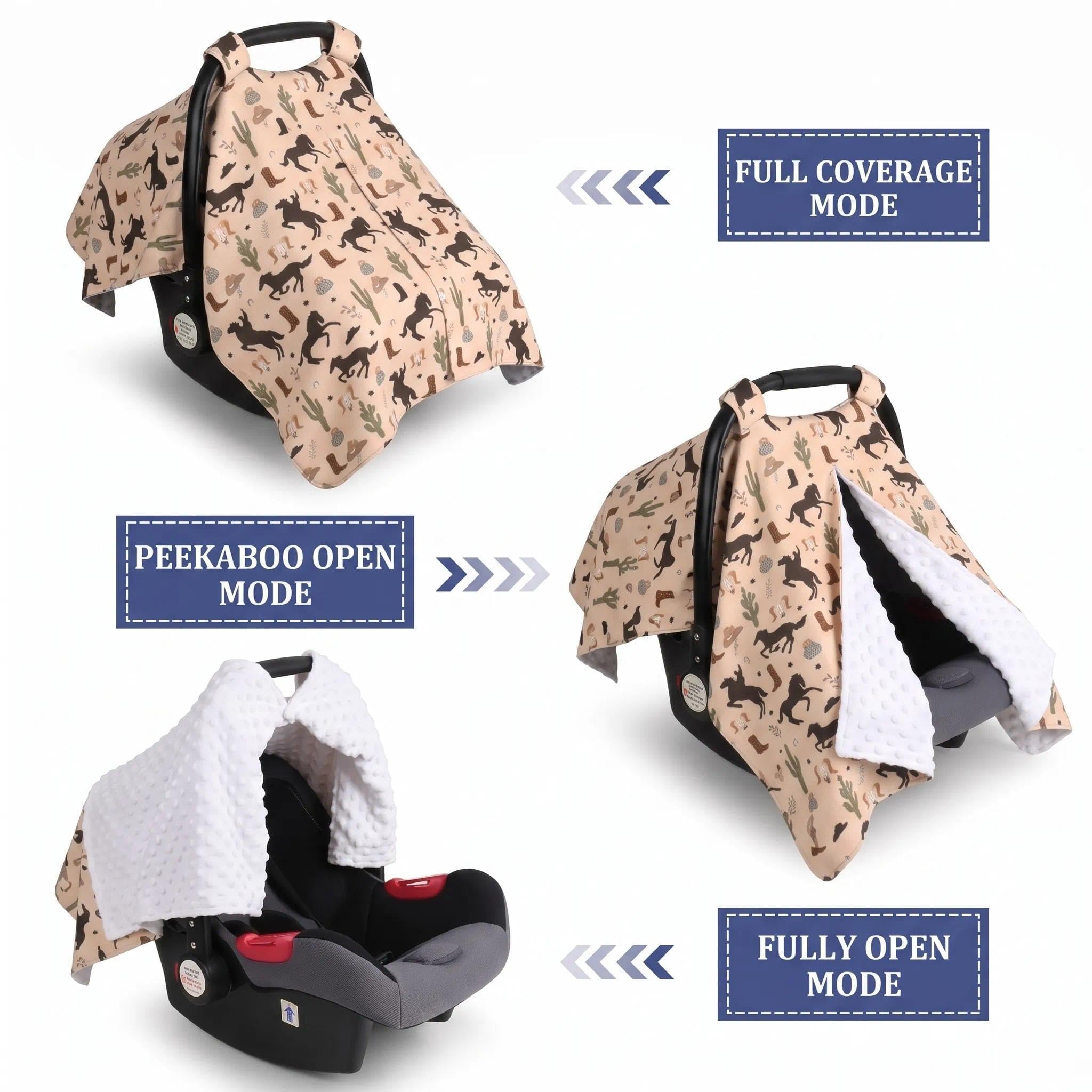 Funda de asiento de automóvil de invierno occidental para bebé, funda de lactancia para mamá, regalos para bebés recién nacidos, niños y niñas para baby shower