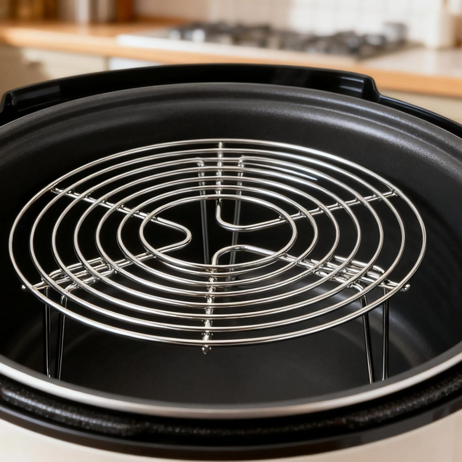 2 Pack Stainless Steel Cooking Rack for Steaming, Multi-Use Air Fryer and Pressure Cooker Rack, Ideal Kitchen Accessory