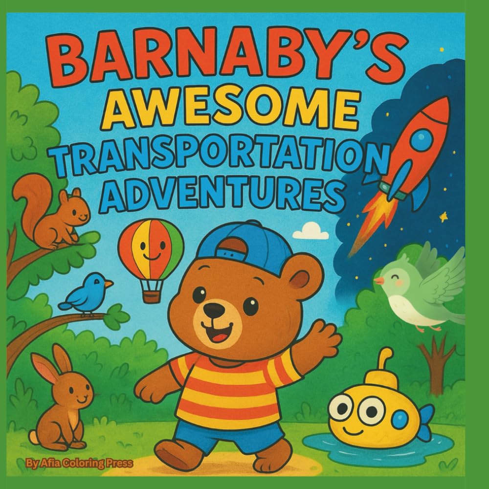 Barnaby's Awesome Transportation Adventures: Coloring Book